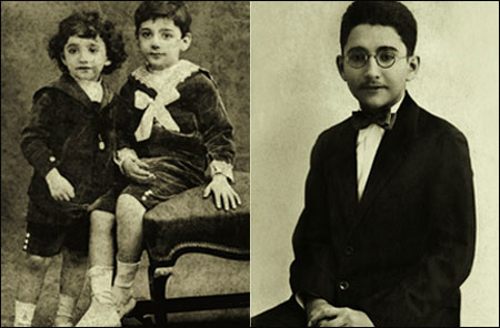 Adi with Rustom Marzban & (right) Adi as a young man