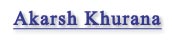 Akarsh Khurana Interview