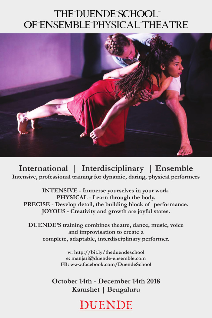 Apply to the DUENDE School of Ensemble Physical Theatre 2018