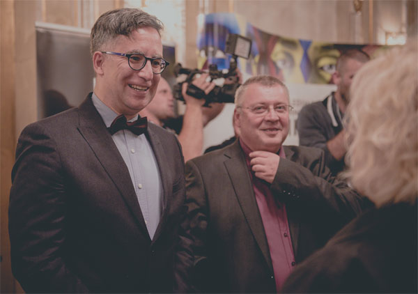 Ivan Mendencia (Left) at the Bifta opening ceremony