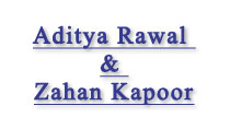 Aditya Rawal and Zahan Kapoor
