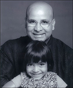 Rahul Varma with daughter Aliya