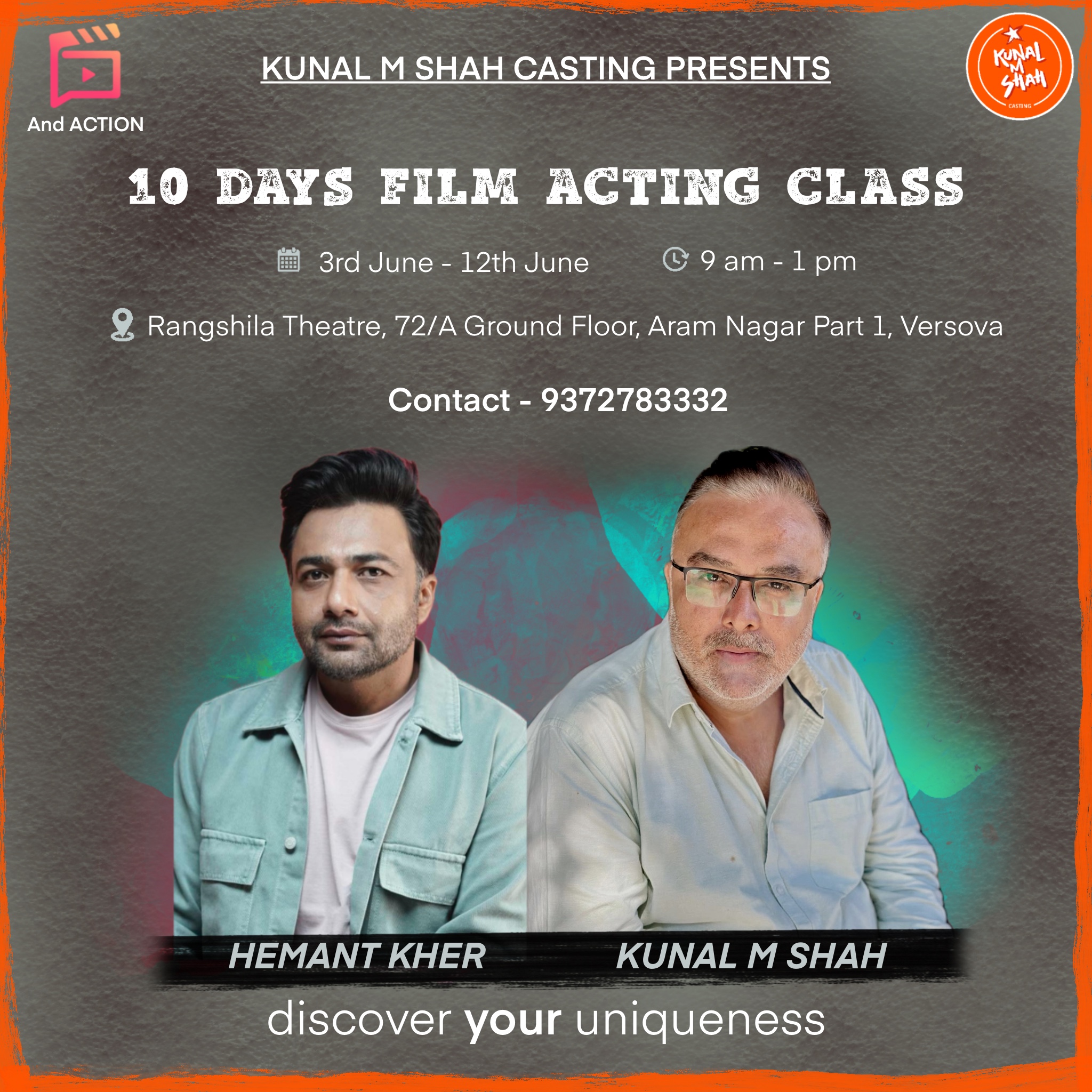 10 Days Film Acting Class