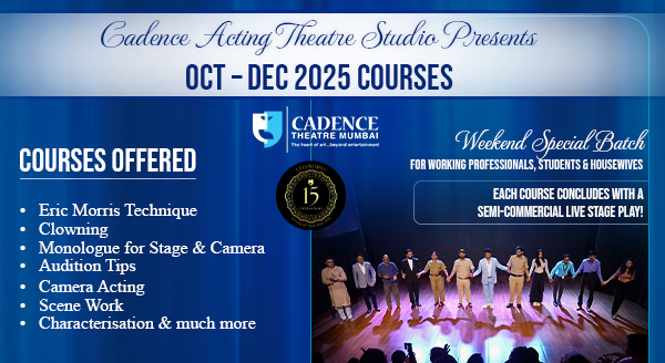 3-Month Advanced Level Play-Oriented Certified Acting & Theatre Course (Oct to Dec 2025)