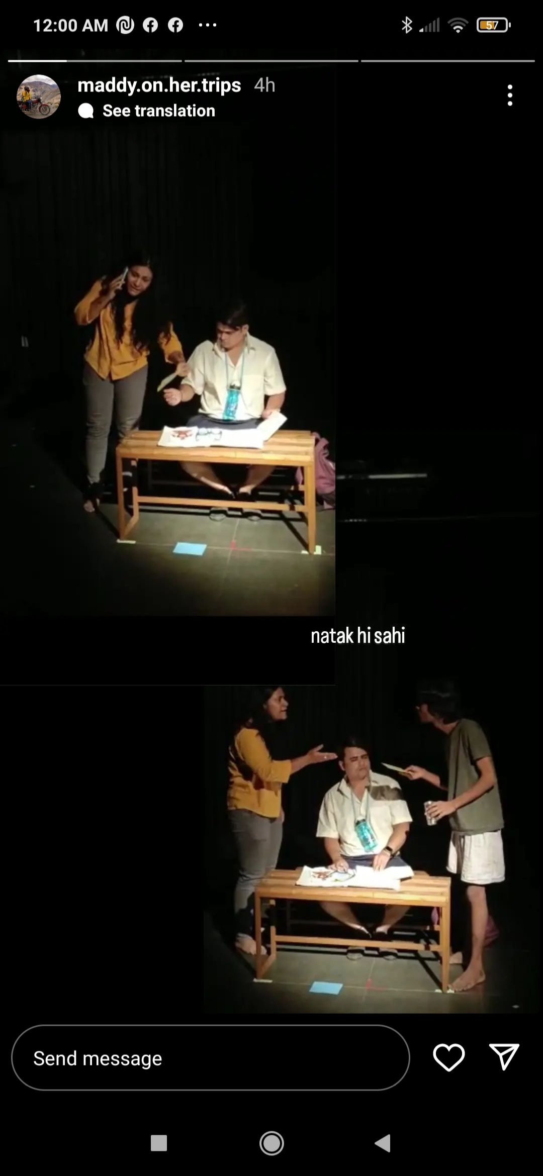 3 months scene work oriented workshop by NSD GRADUATE