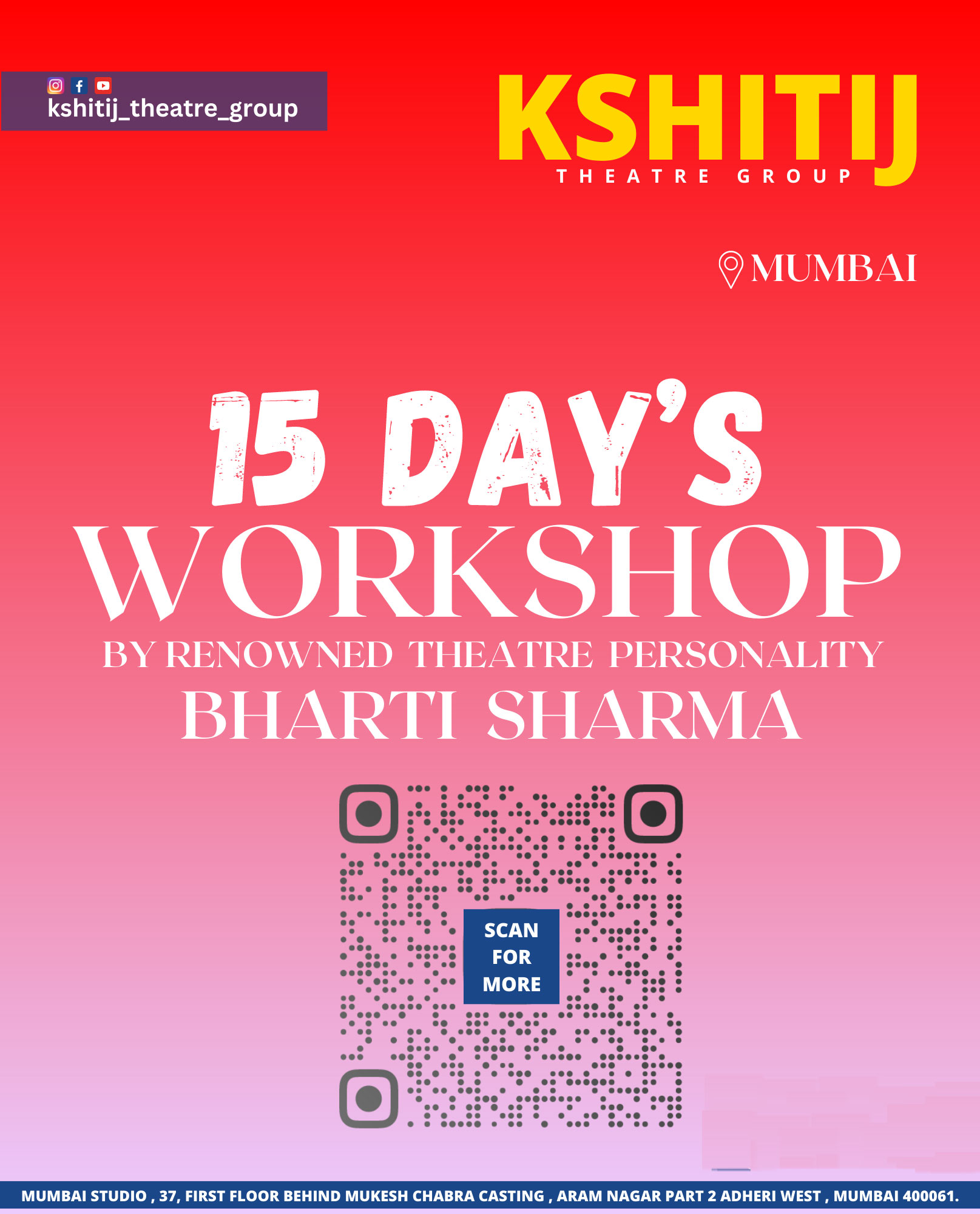 Acting Workshop by Bharti Sharma