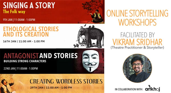 Online Storytelling Workshops by Vikram Sridhar