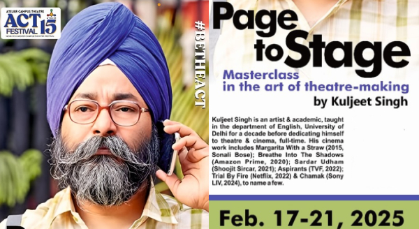 Page To Stage - Masterclass in the Art of Theatre-making by Kuljeet Singh
