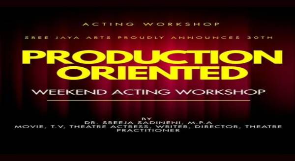 Weekend Acting Workshop Production Oriented - Theatre Workshop by ...