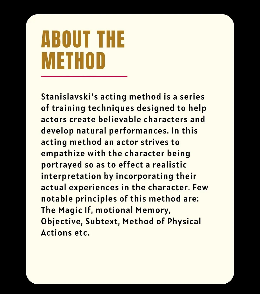 Weekend Theatre Acting Workshop